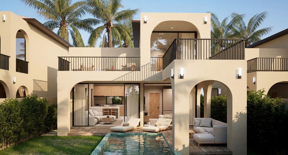 Sacarat villa — outdoor lounge and dining area
